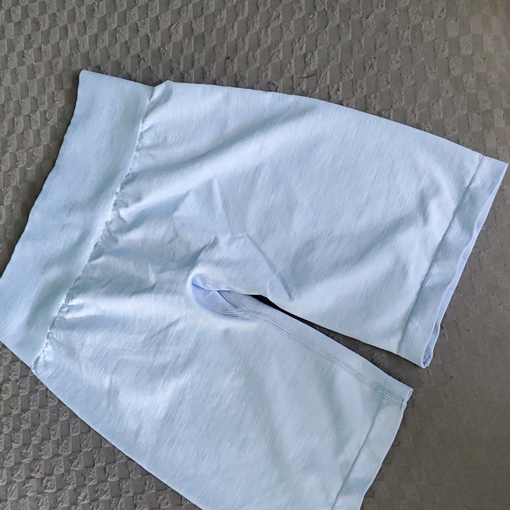 Light Bany Blue Scrunch Bike Shorts